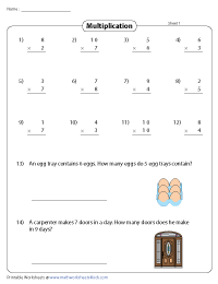 Multiplication for Beginners | Factors up to 10