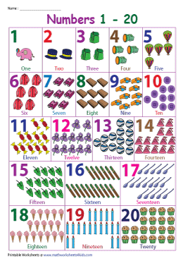 Numbers up to 20 | Real-Life Objects