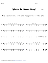 Match the Number Lines