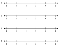 Ready-made Number lines: 10 per page
