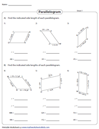 Algebra in Parallelograms | Finding Side Length