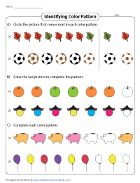 Identifying Color Pattern - Moderate