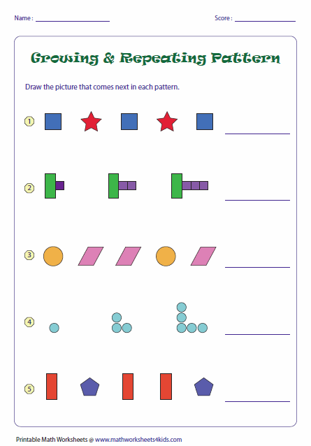 2nd grade homework patterns