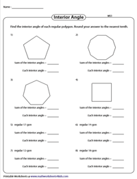 Interior Angle of a Regular Polygon | Moderate