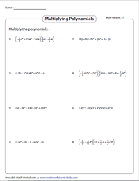 Multiplying Binomials by Polynomials - Multivariable