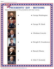 Identify the Presidents | Match Images with Names