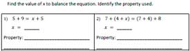Commutative and Associative Properties Worksheets