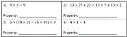 Multiplication Properties Worksheets