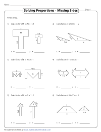 Missing Sides in Shapes | Proportions