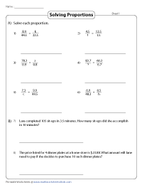 Solving Proportions | With Word Problems