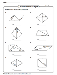 Angles in Special Quadrilaterals | Diagonal