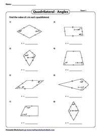 Angles in Special Quadrilaterals | Vertex Angles
