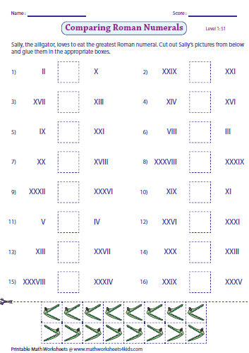 roman-numerals-worksheets