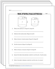 Scale Factor Worksheets - Surface Area and Volume