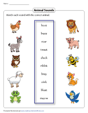 Matching Animals with Their Sounds