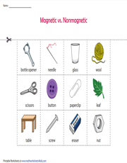 Magnetic vs Non-Magnetic Materials | Cut and Paste