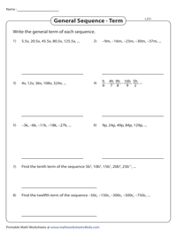 Write General Term | Level 2