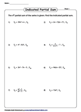  Partial Sums of the Series