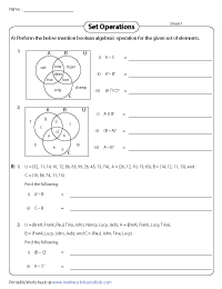 Mixed Review | Set Operations - Three Sets