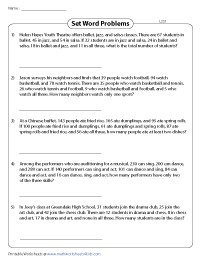 Word Problems | Union and Intersection of Sets - Level 2