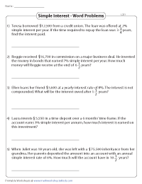 Simple Interest Word Problems | Level 2