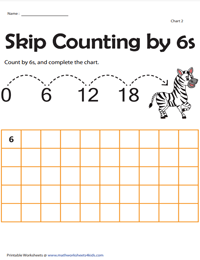 Skip Counting by 6s up to 300