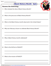 Black History Month | Quiz