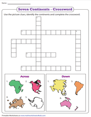 7 Continents | Crossword
