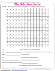 Map Skills | Word Search