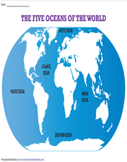 The Five Oceans of the World