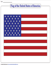 Printable Flag of USA