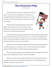 The American Flag - Reading Passage