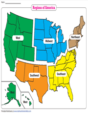 U.S. Regions Map