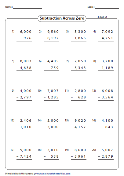 subtraction-with-renaming-worksheet