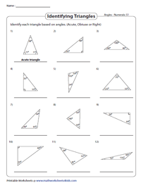 Classifying Triangles Based on Angle Measures