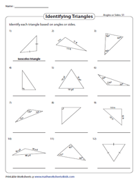 Identifying Triangles Based on Sides or Angles