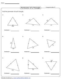 Perimeter of a Triangle | Congruent Property