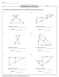 Similar Triangles | SSS, SAS and AA | Type 2
