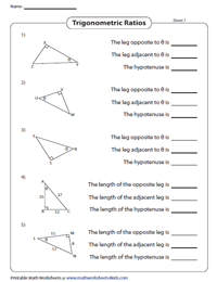 Identify the Sides of the Right Triangle