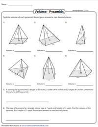 Volume of Pyramids | Level 1 - Integers - Easy