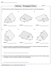 Volume of Triangular Prisms | Challenging