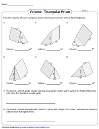 Volume of Triangular Prisms | Unit Conversion