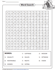 Women's History Month | Word search