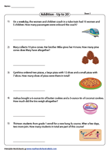maths worksheets for grade 1 word problems comparing numbers