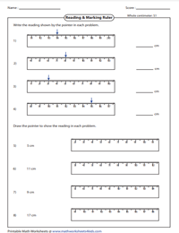 Reading and Marking the Length | Centimeter