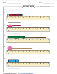 Measuring Objects with Rulers | Centimeter