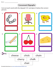 Cut and Glue Words with “CH” Digraphs