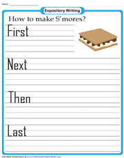 How to Make S'mores? | Expository Writing Prompt