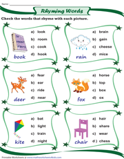 Finding the Rhyming Words