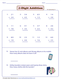 Two-Digit Addition | No Regrouping